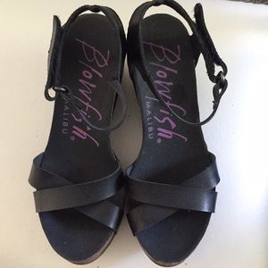 Black Blowfish wedge